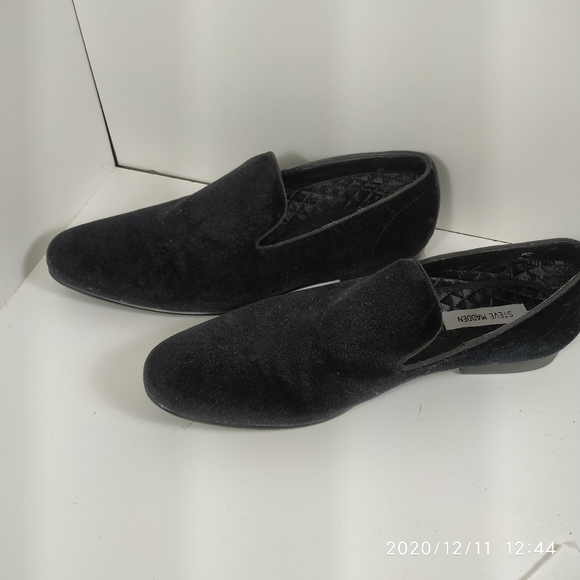 Black velour mens shoes sz11 @43 - Picture 4 of 7